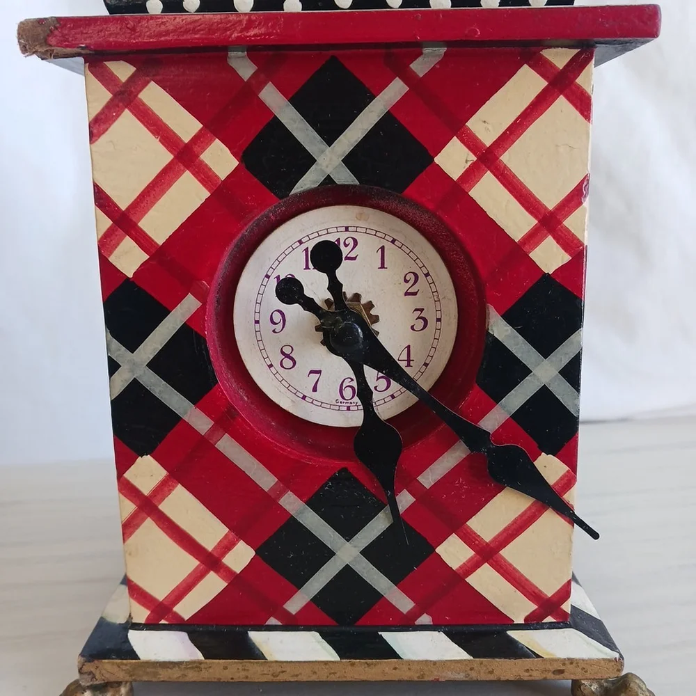 MacKenzie Childs Marylebone Carriage Mantle Clock